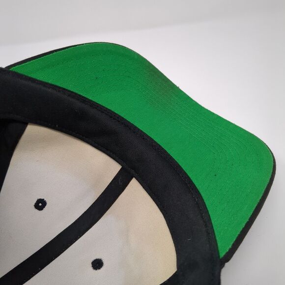 Roebucks Slideback Hat Black One Size Adjustable Vented Holes 6 Panel Blank - Picture 7 of 9